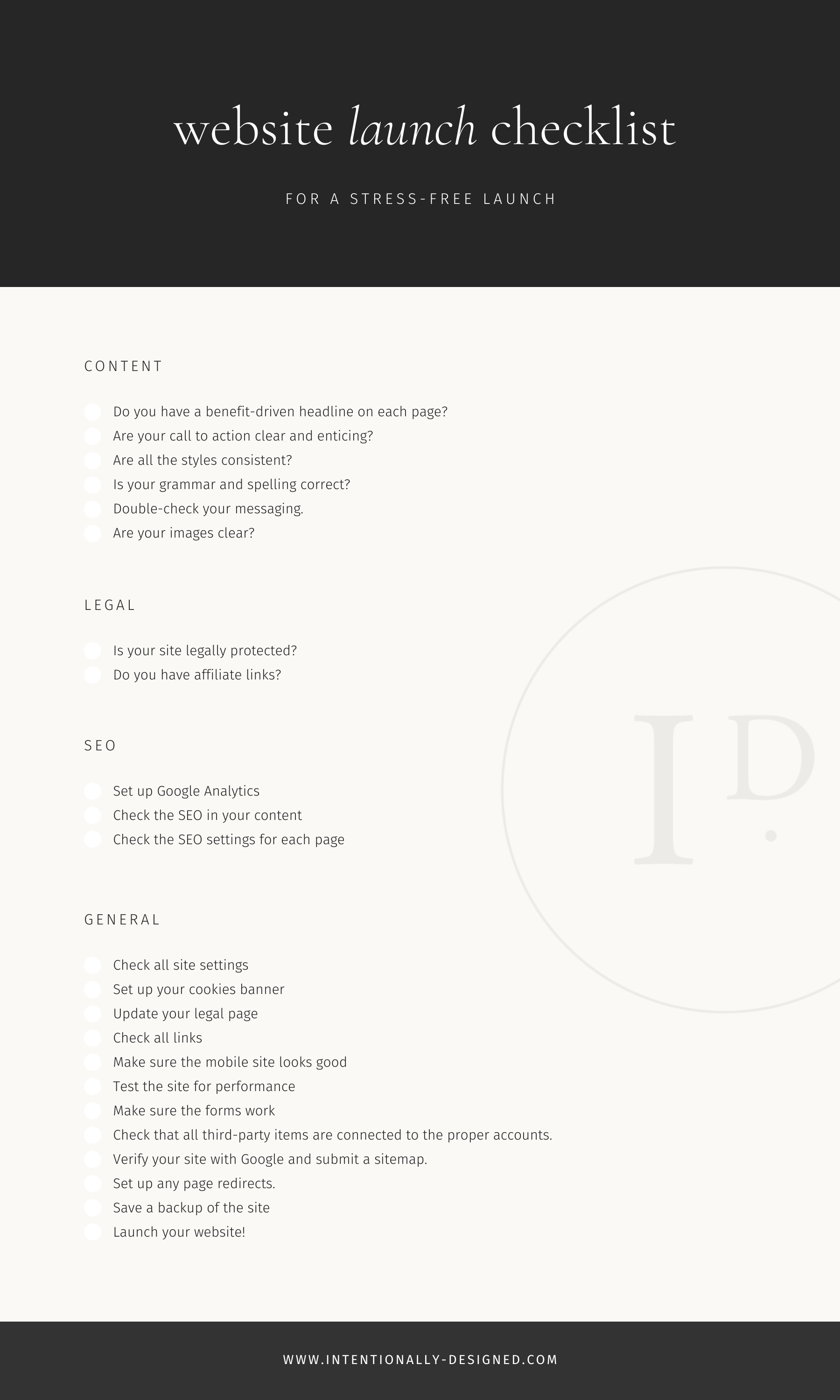 How To Successfully Launch Your Website Intentionally Designed
