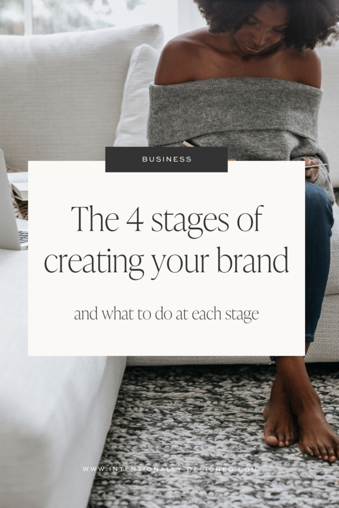 The 4 stages of creating your brand