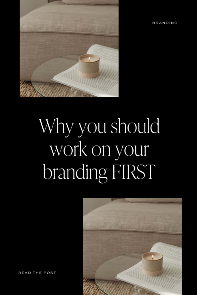 Why you should focus on your brand first