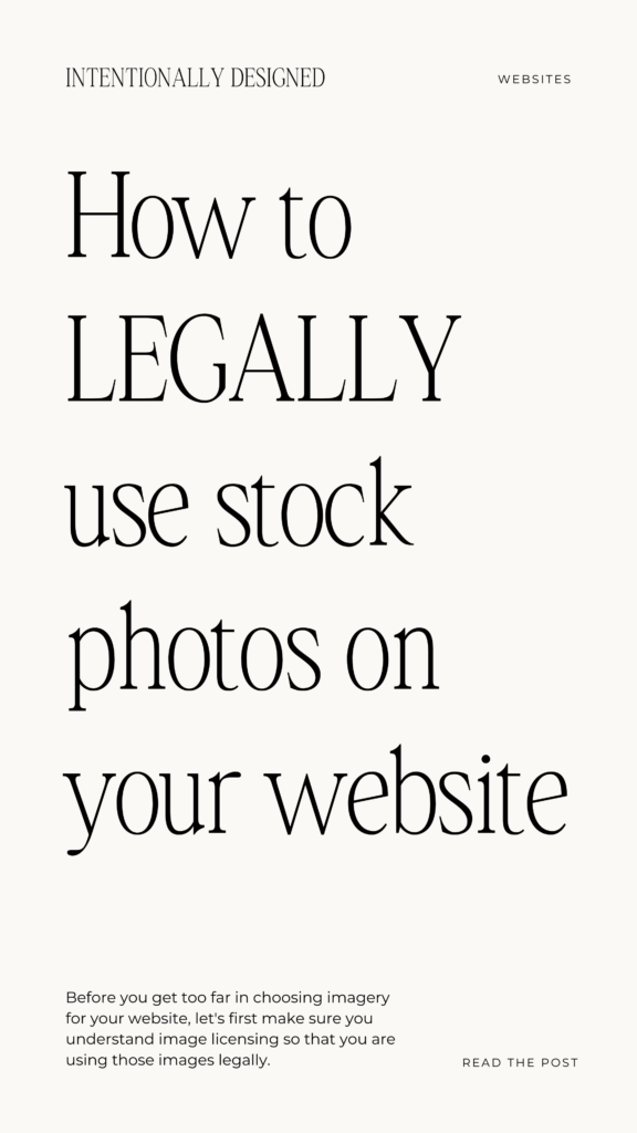 How to legally use stock photos on your website