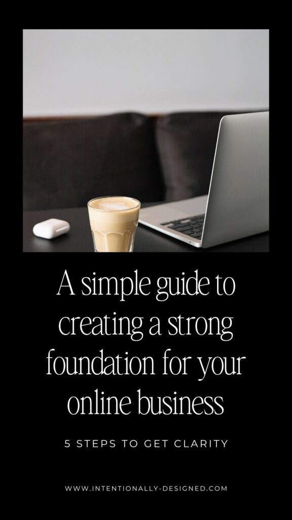 A simple guide to creating a strong foundation for your online business