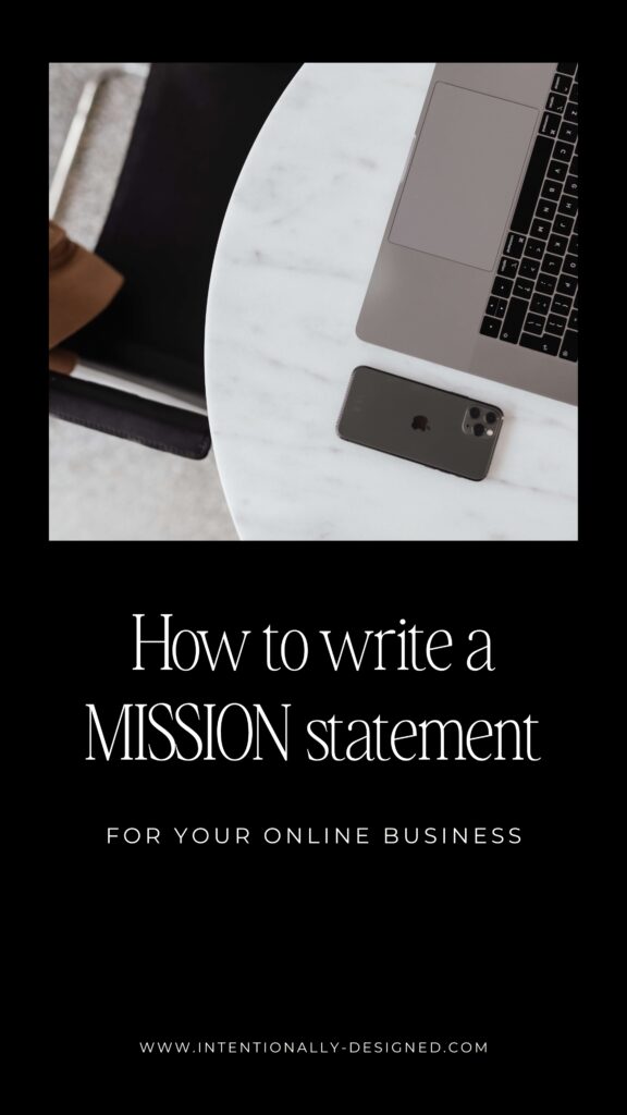 How to write a MISSION statement
