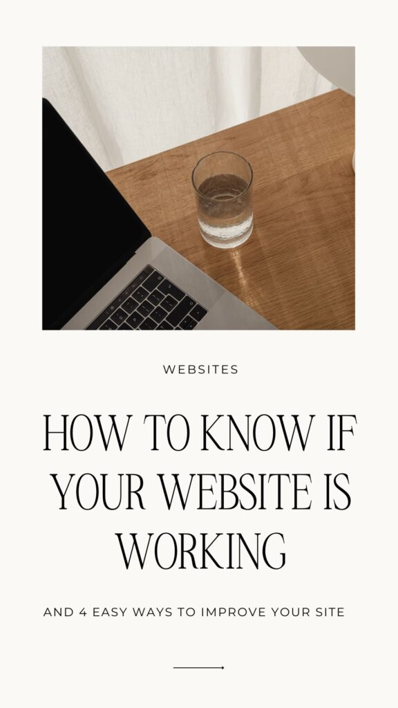 how to know if your website is working