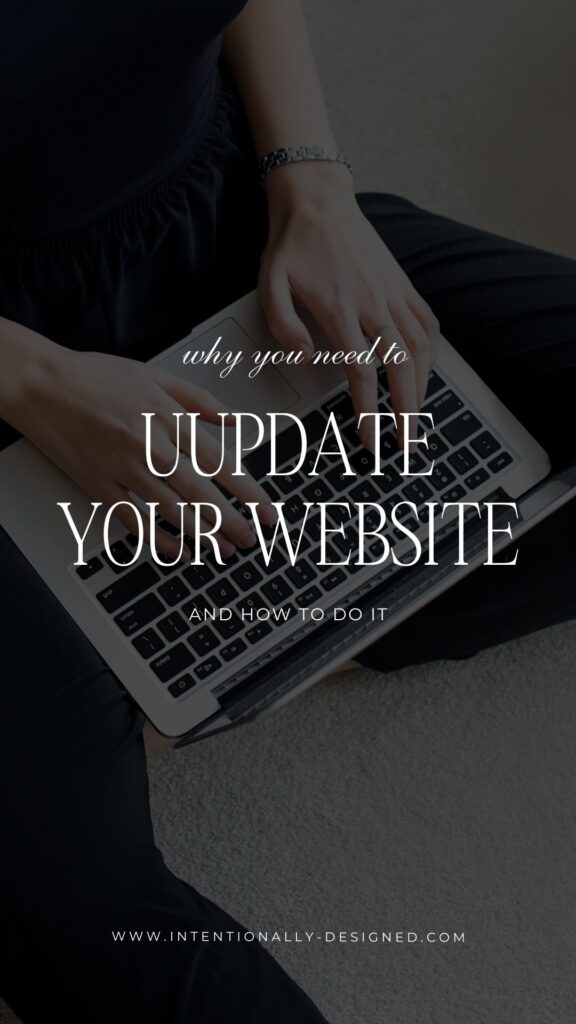 update your website