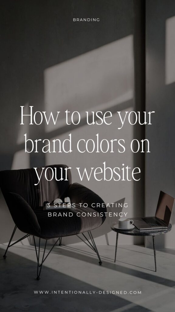 use your brand colors on your website