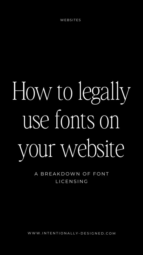 font licensing