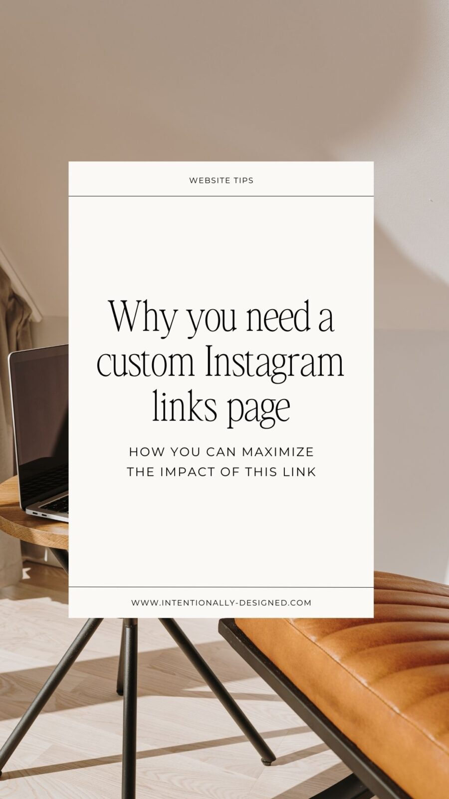Why you need a custom Instagram links page - Intentionally Designed