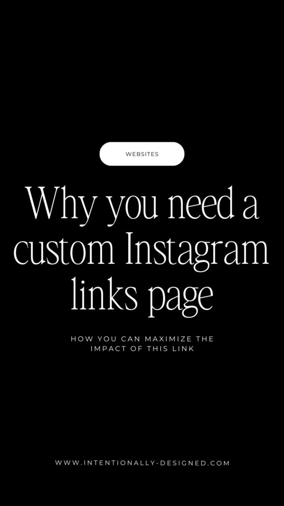 custom Instagram links page