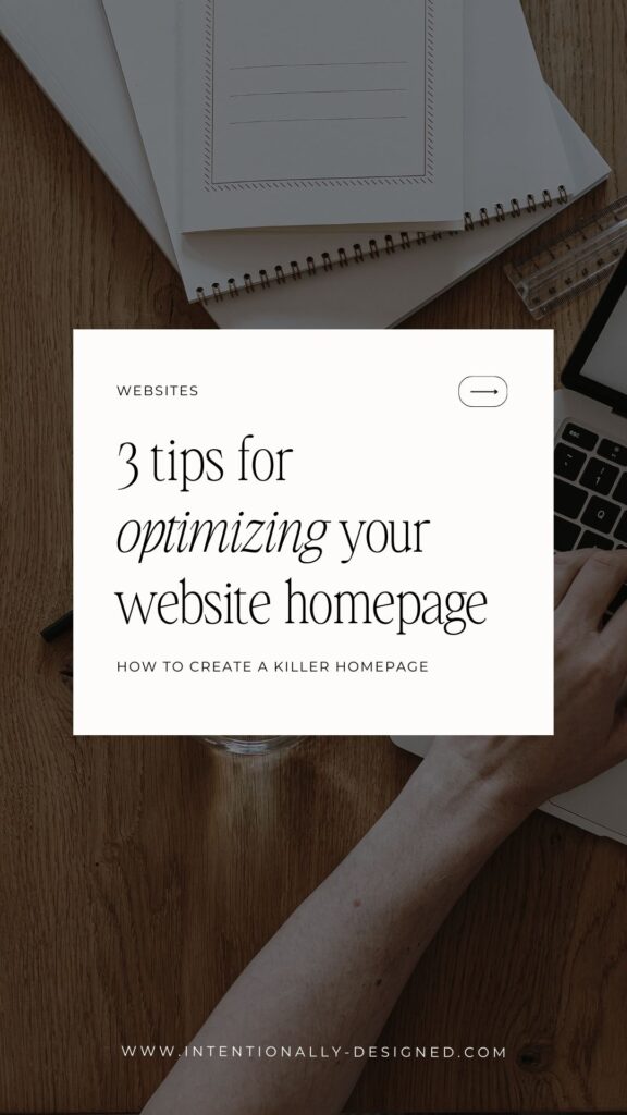 optimize your website home page