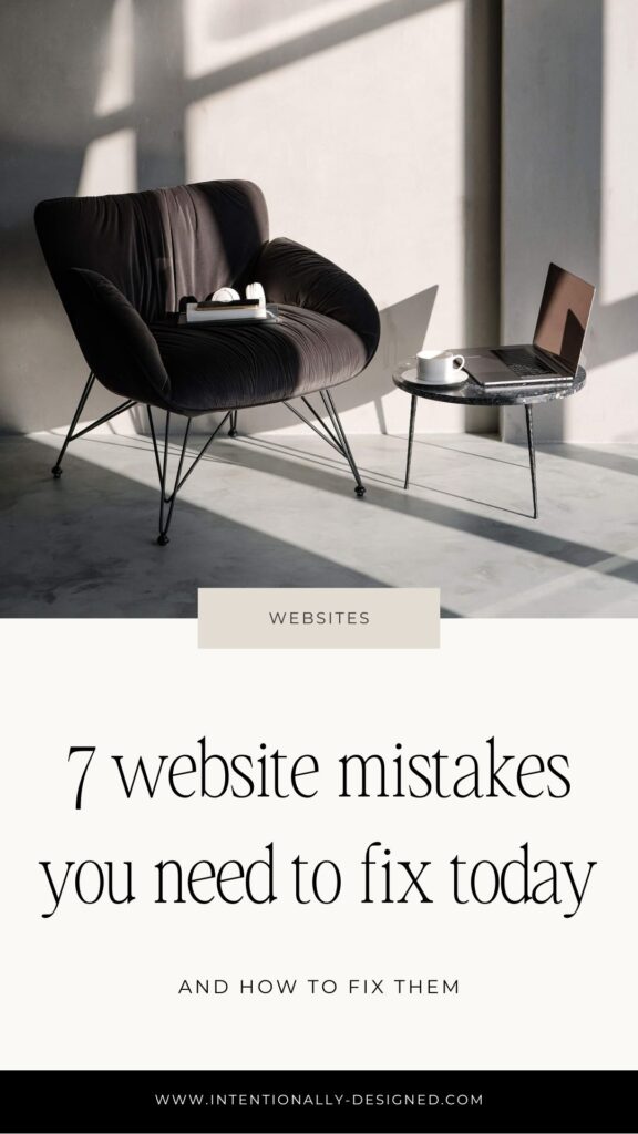 website mistakes