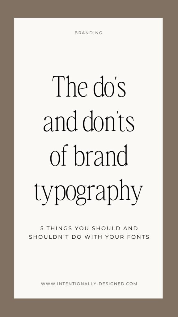brand typography