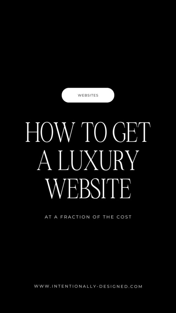 luxury website