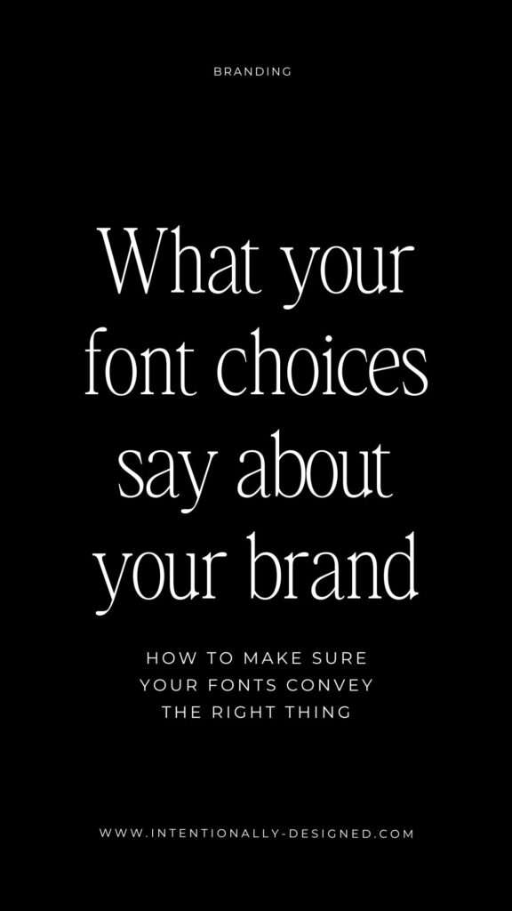 brand font choices