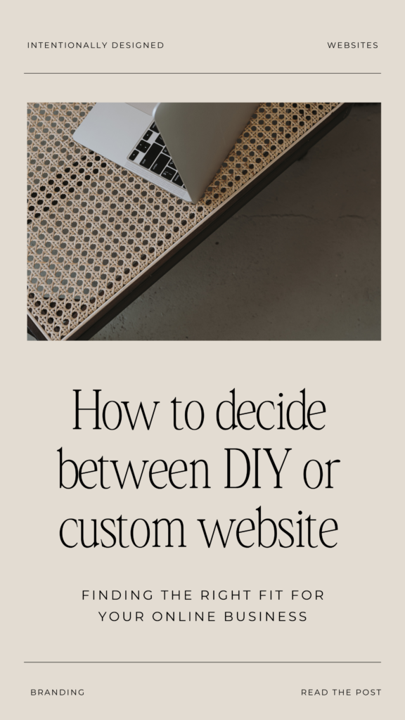 DIY or custom website