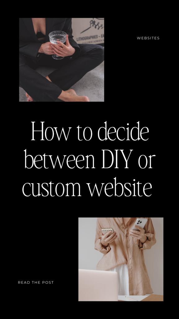 DIY or custom website