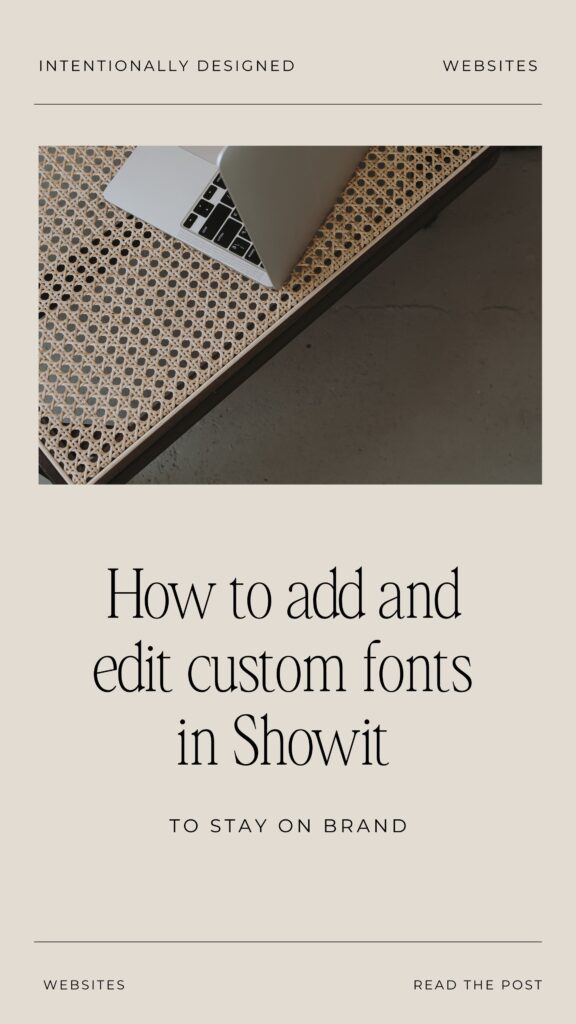 showit custom fonts