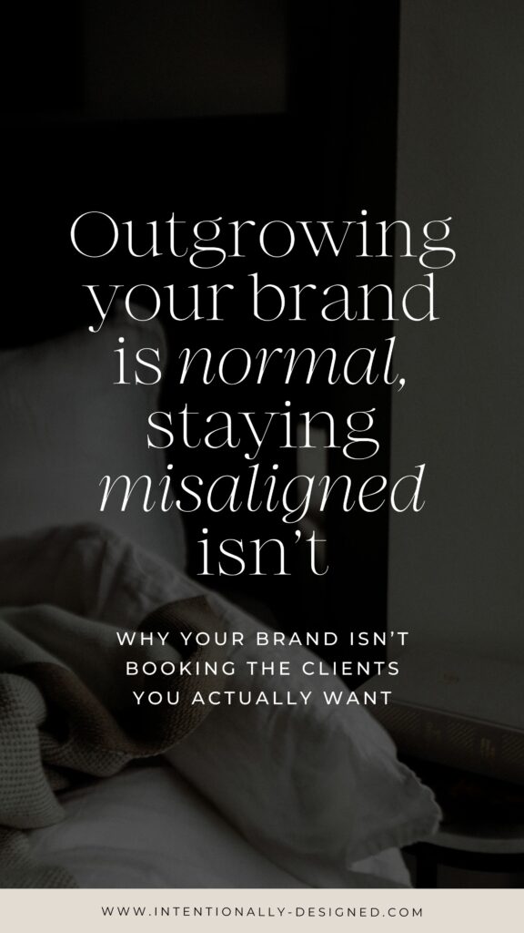 your brand isn’t booking the clients you actually want